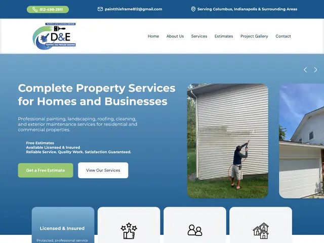 De Painting Services — Sitios web