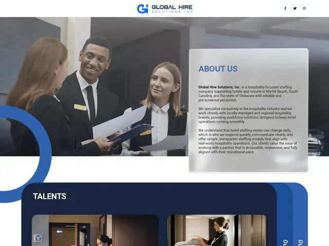 Global Hire — Sitios web